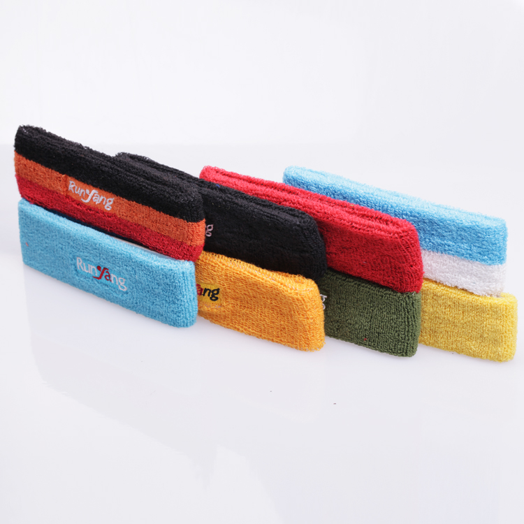  High Quality Athletic headbands for sports, Workout sweatbands for Women Head, Cotton Sweatbands Wristbands for Men Sports Gym