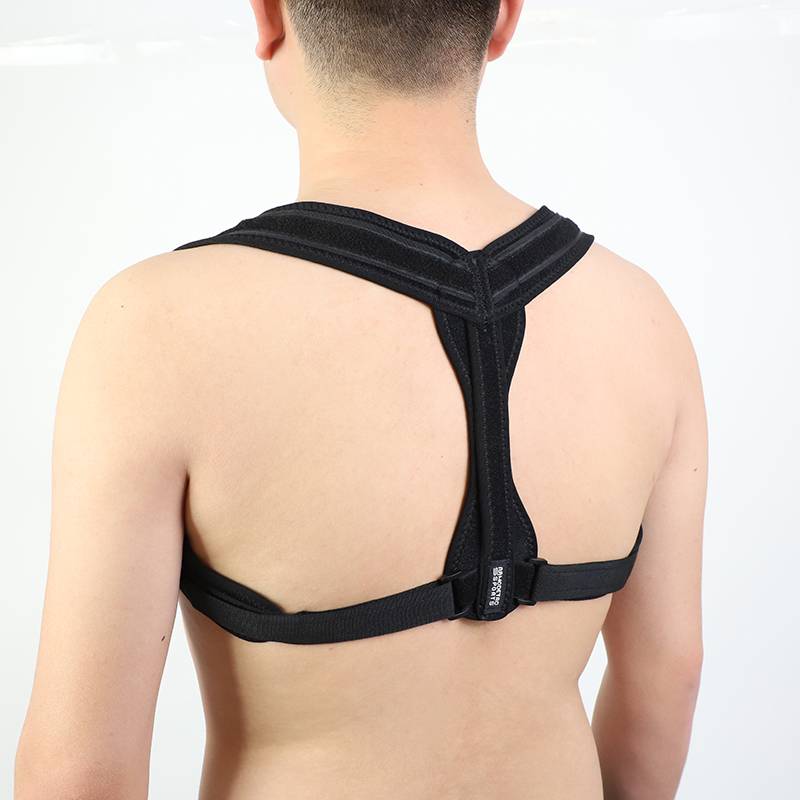 Back Brace Support Posture Corrector for Women Men Fully Adjustable & Comfortable for Spine Pain Relief, One Size