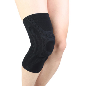 Elastic Compression Knee Sleeve 4-Way Elastic Brace with Strays For Stability Recovery Injury Sports