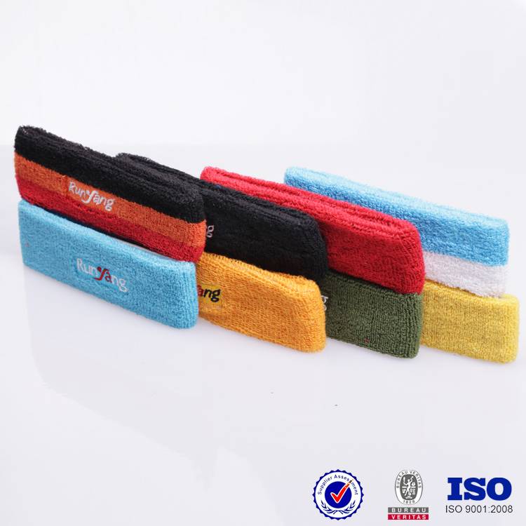  High Quality Athletic headbands for sports, Workout sweatbands for Women Head, Cotton Sweatbands Wristbands for Men Sports Gym