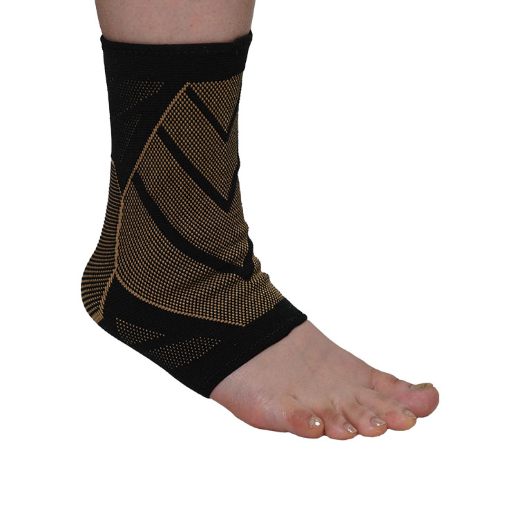 Wholesale Factory Price Elasticated Copper Ankle Support Sleeve 4204