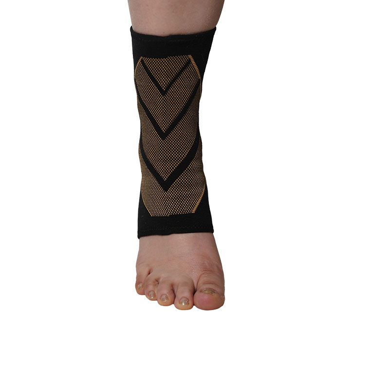 Wholesale Factory Price Elasticated Copper Ankle Support Sleeve 4204