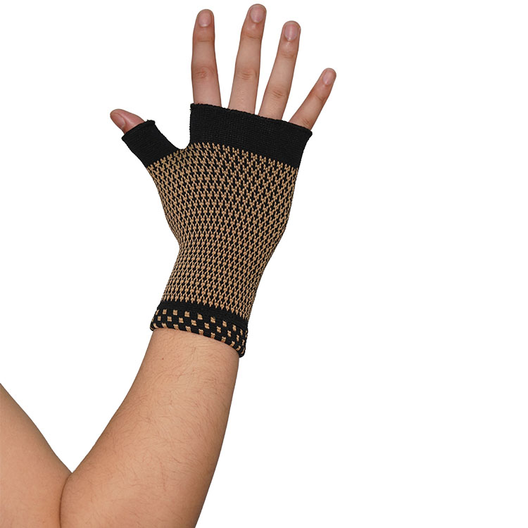Wholesale Copper wrist compression sleeve Palm Support 7004