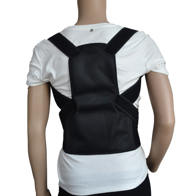 Wholesale soft unisex upper back brace trainer shoulder bandage back posture corrector