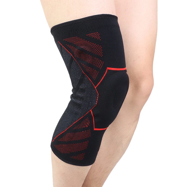 Factory Wholesale Silicone Knee pad with Spring Stabilizer for Basketball