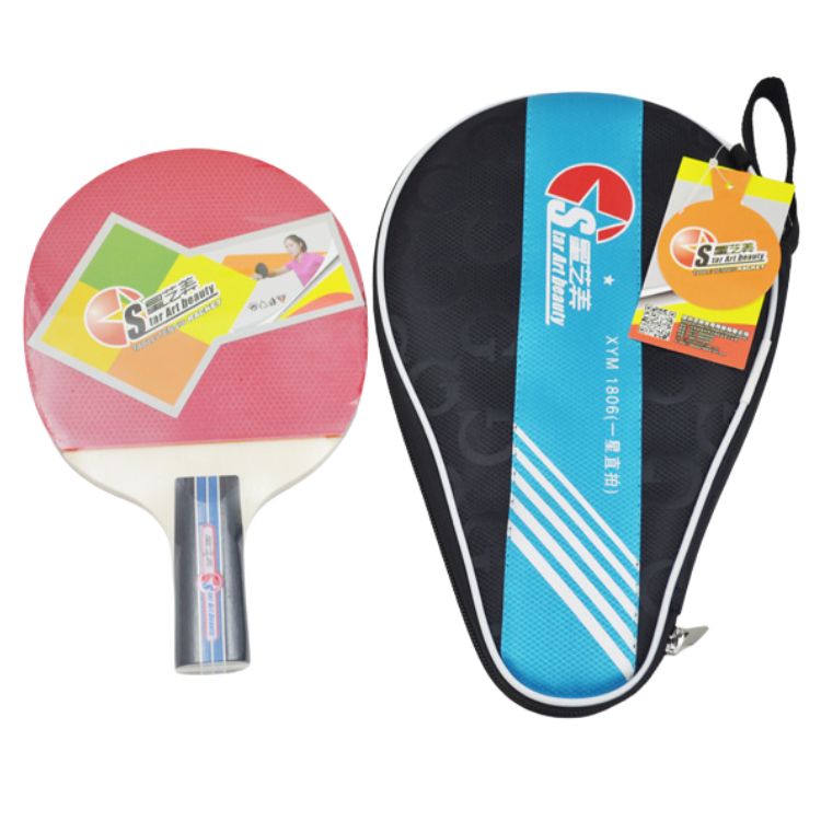 Manufacturers provide red table tennis racket 1806, Table Tennis Paddles Set for Indoor & Outdoor Games