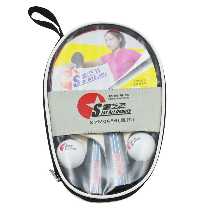 Wholesale pingpong rackets set 0656, Professional Table Tennis Rackets, 3 Balls, Ping Pong Recreation Fun