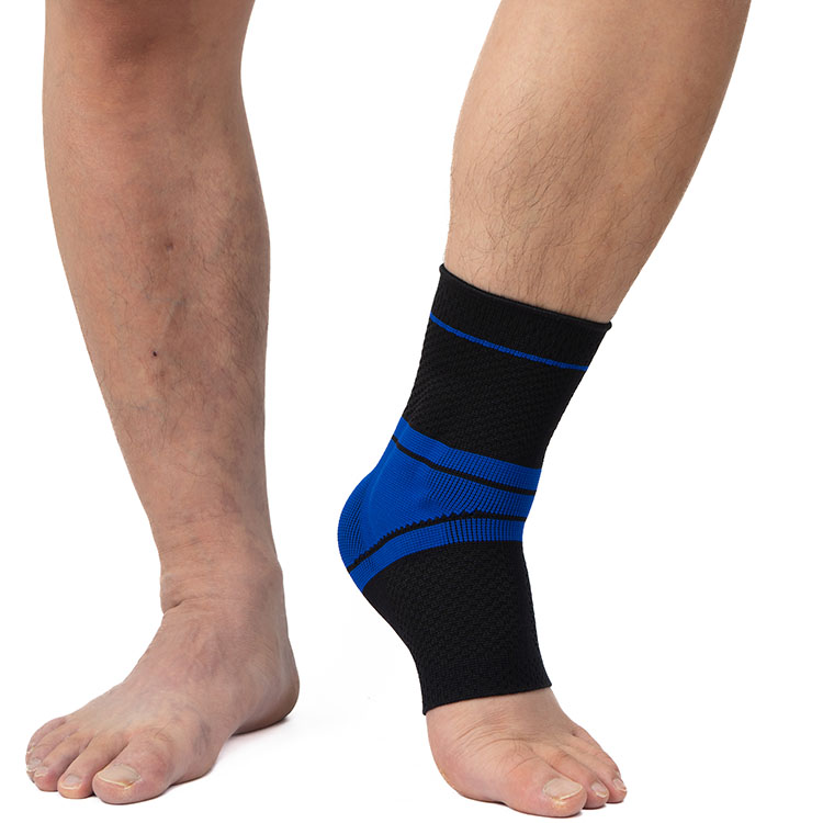 Factory Hot Selling Knitted Ankle Guard with Silica gel Compression ankle Socks 2301