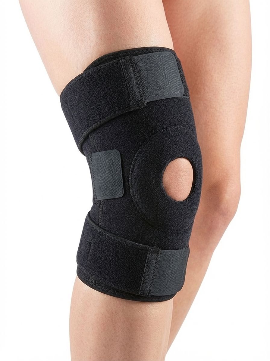 Adjustable Neoprene Knee Sleeve with patella cutout  factory 7535
