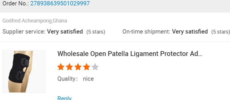 5 stars Open Patella Knee brace